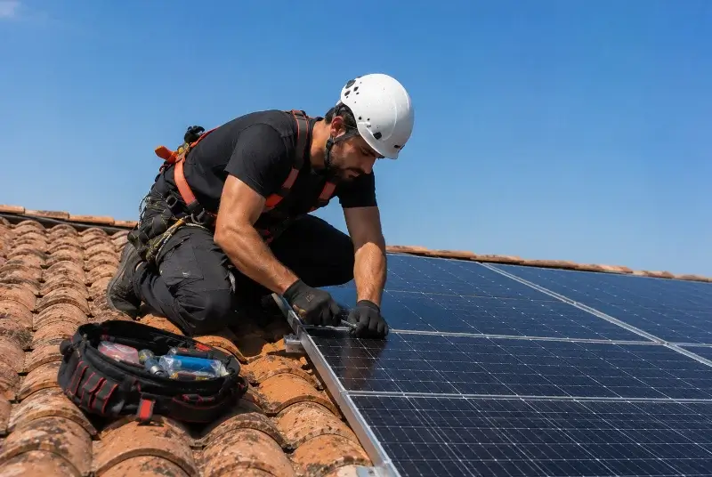 Maintenance et monitoring de panneaux solaires à Sciecq