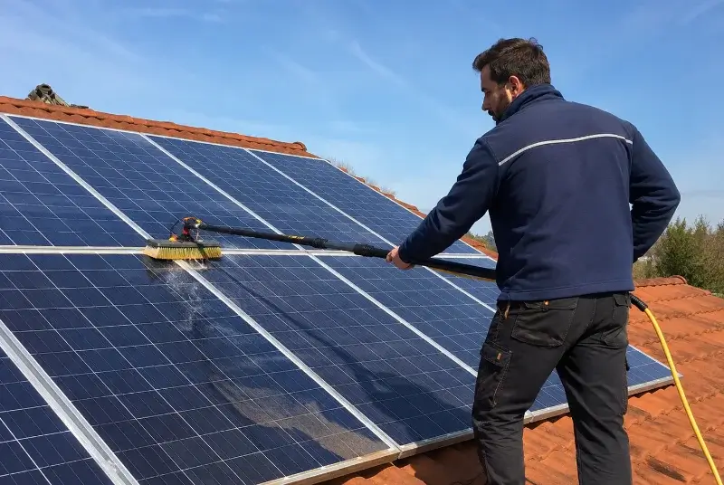 Nettoyage et entretien de panneaux solaires à Sciecq